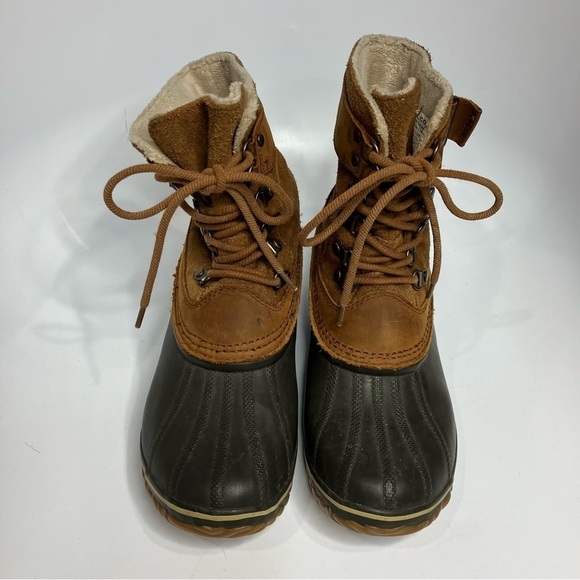 Sorel winter fancy lace up boots duck boots size 8.5 - Picture 10 of 10